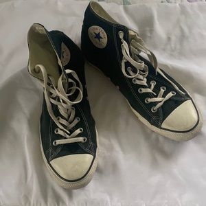 black high top converse mens 12